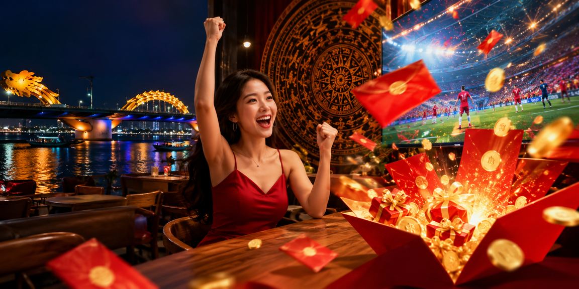 Người dùng Đà Nẵng nhận thưởng phong bì đỏ dịp lễ tại quán cà phê