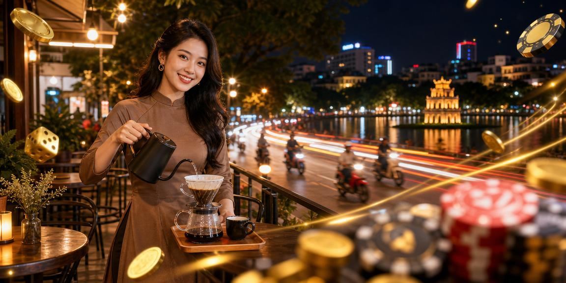 Không gian cafe Hà Nội với bầu không khí cá cược thưởng cashback sôi động