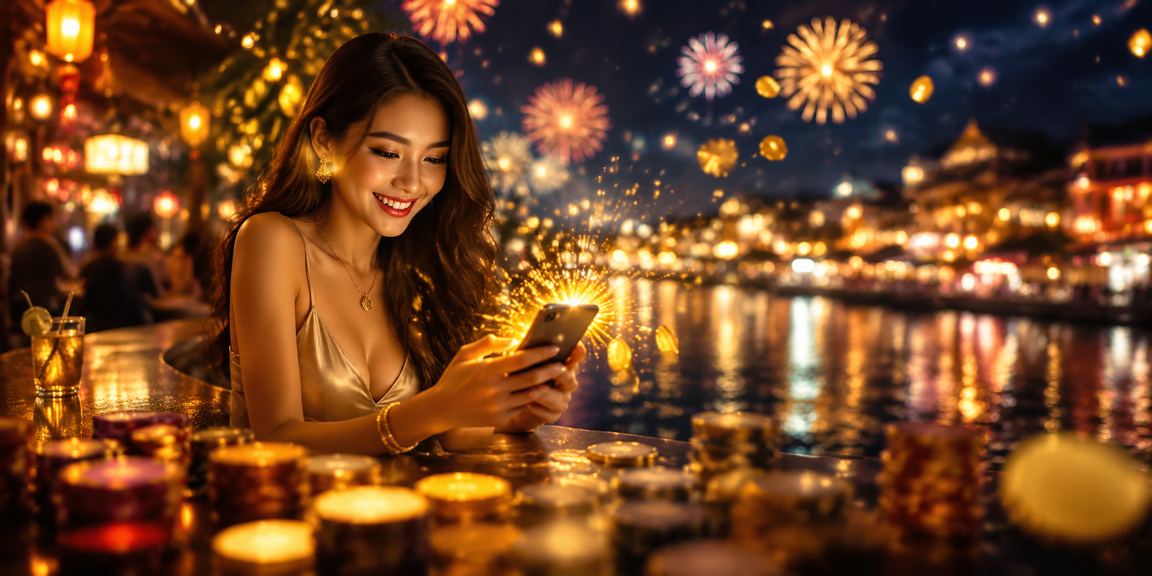 Truy cập 7447 trên điện thoại tại chợ đêm Phú Quốc